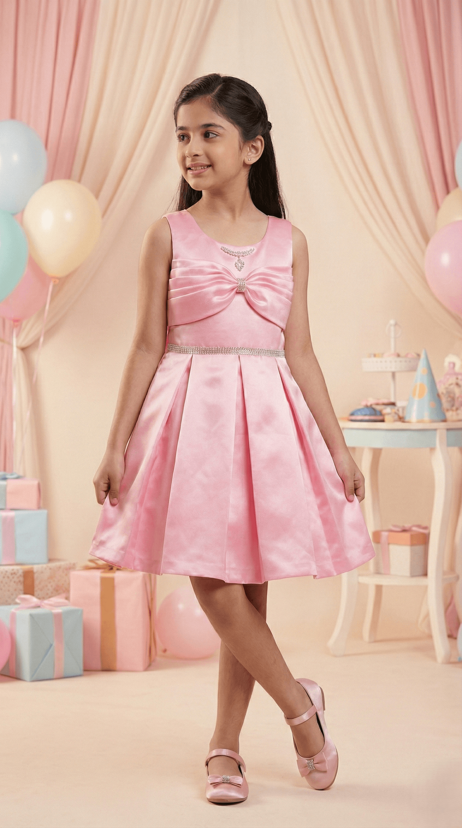 Pink Party Dress view 3