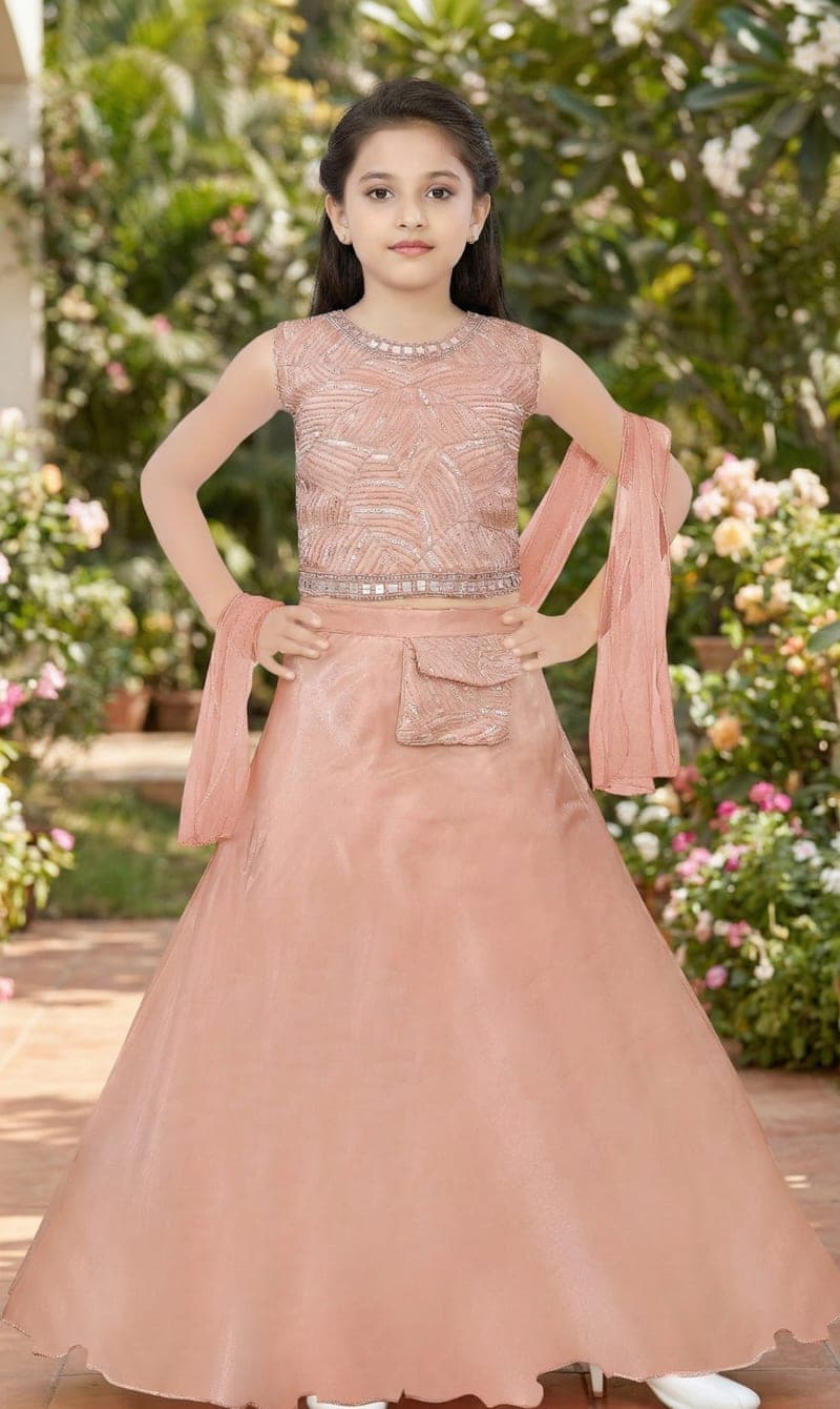 Classic Golden Sequin Lehanga Set