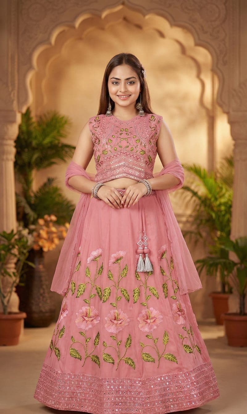 New Pink Tulle Princess Gown