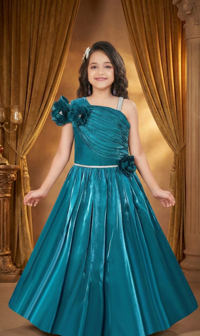 Midnight Blue Party Wear