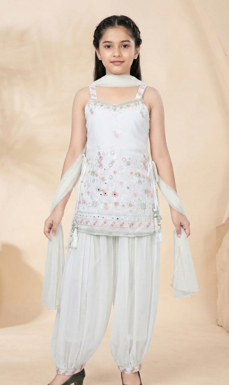 Soft Elegant White Christening Gown